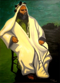Ras Alula: Acrylic on Canvas: 48"x30" 2008